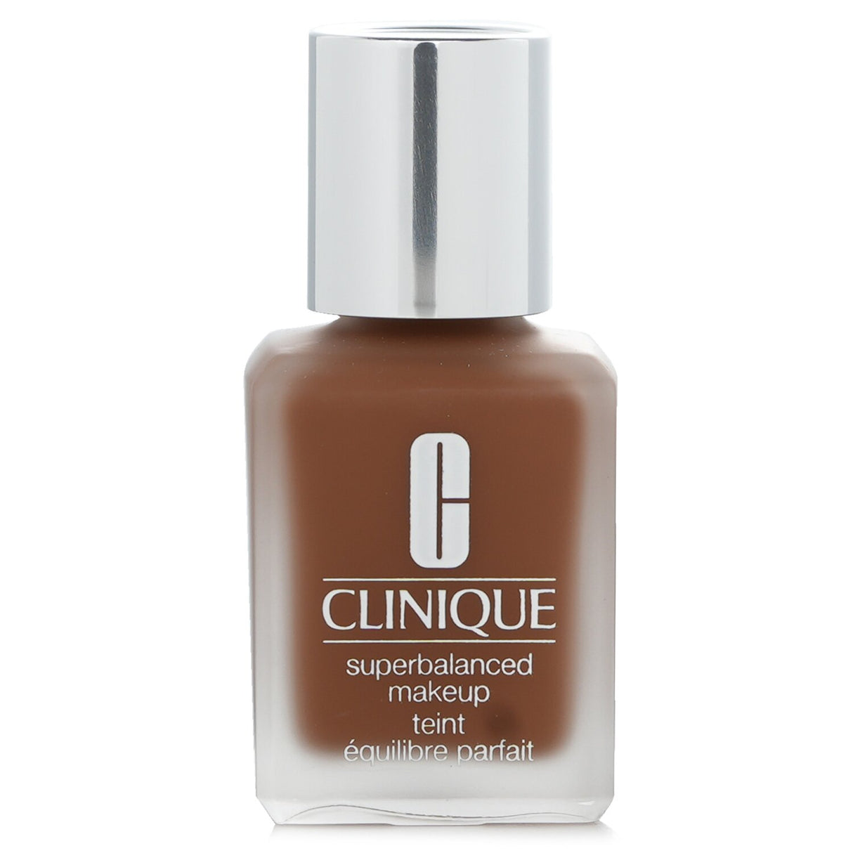 Clinique Superbalanced Makeup No. 18 Clove, 30ml: oil-free foundation with silky texture for adjustable coverage and natural finish.