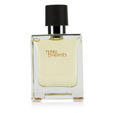 Hermes Terre D'Hermes 50ml Eau De Toilette Spray for men, featuring a blend of citrus, mineral, and earthy notes.