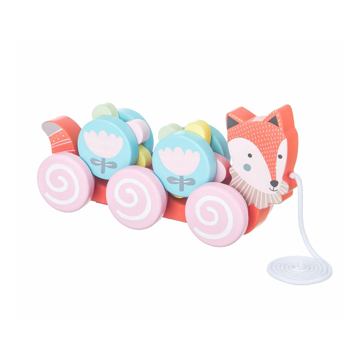 Wooden Pull Along - Fox
