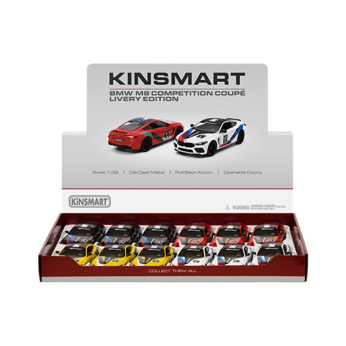 BMW M8 Competition Coupe Livery Edition Car Display - 12pcs