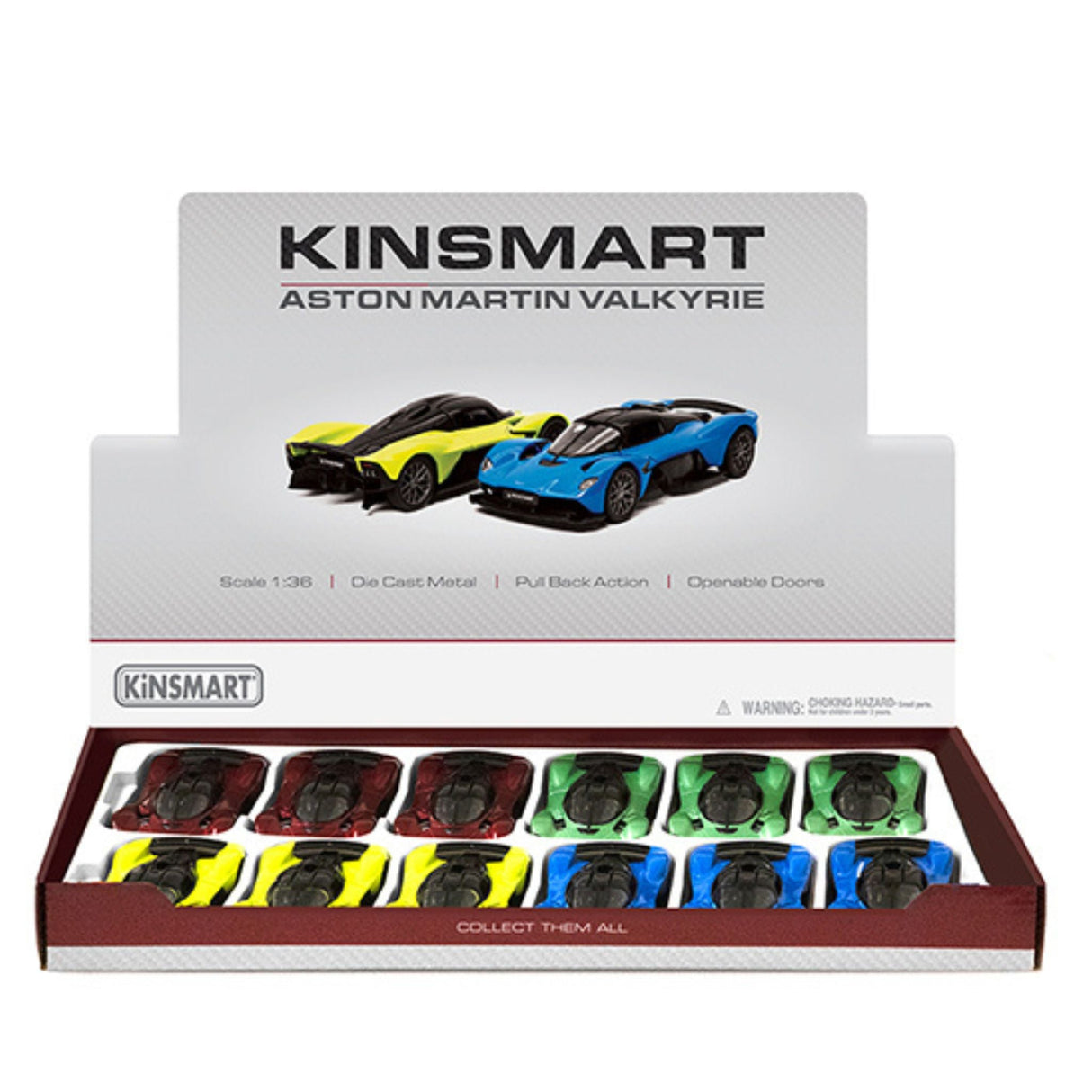 Aston Martin Valkyrie  Car Display - 12pcs