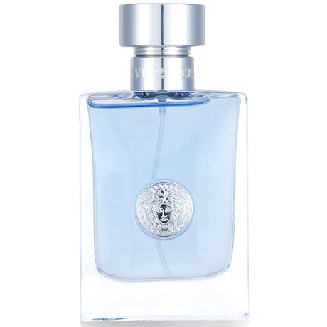 Versace Pour Homme Eau De Toilette Spray in a stylish 50ml bottle, featuring a dynamic woody-spicy fragrance for modern men.