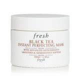 Luxurious black tea instant perfecting mask for deep hydration, improved elasticity, and a luminous complexion.