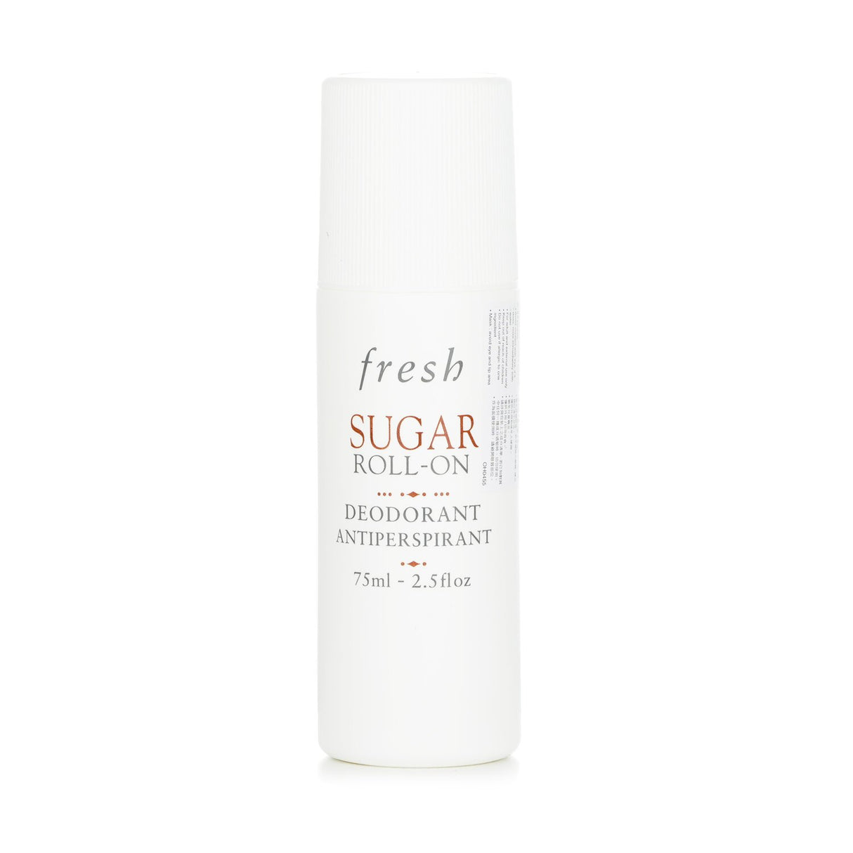 Fresh Sugar Roll-On Deodorant in 75ml, offering long-lasting freshness with natural ingredients and quick-drying comfort.