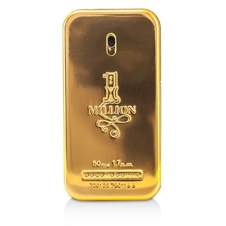 Paco Rabanne One Million Eau De Toilette Spray (50ml) - a woody fragrance for men with lively top notes and warm, rich base notes.