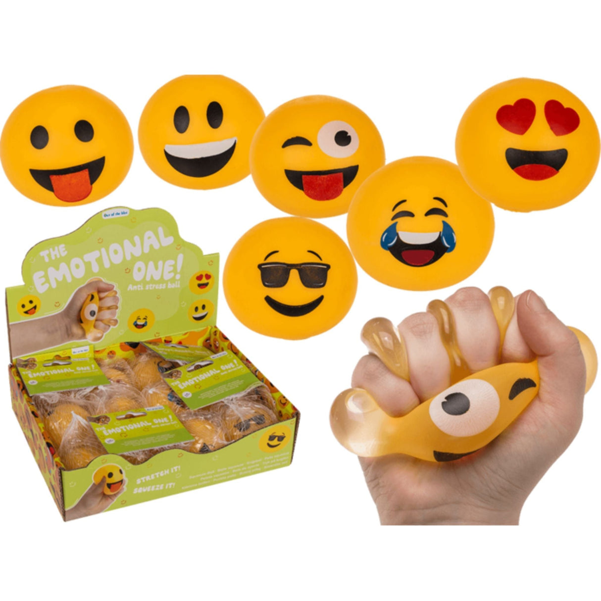 Anti Stress Ball Display - 12pcs