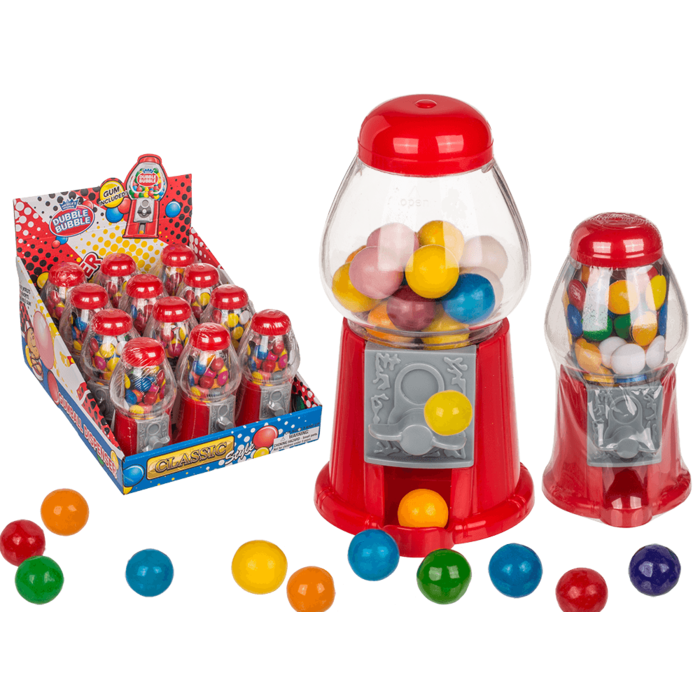 Red Gumball Machine Display 12pc - 13cm