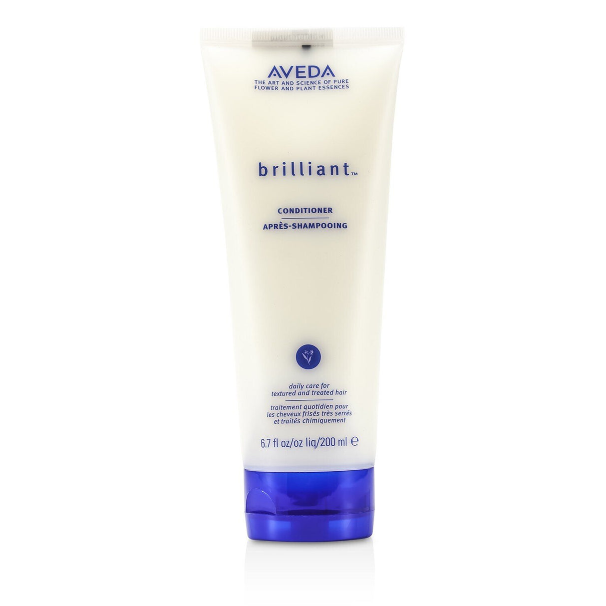 Aveda Brilliant Conditioner 200ml/6.7oz, deeply conditions, detangles, controls frizz, and adds shine for soft, smooth hair.