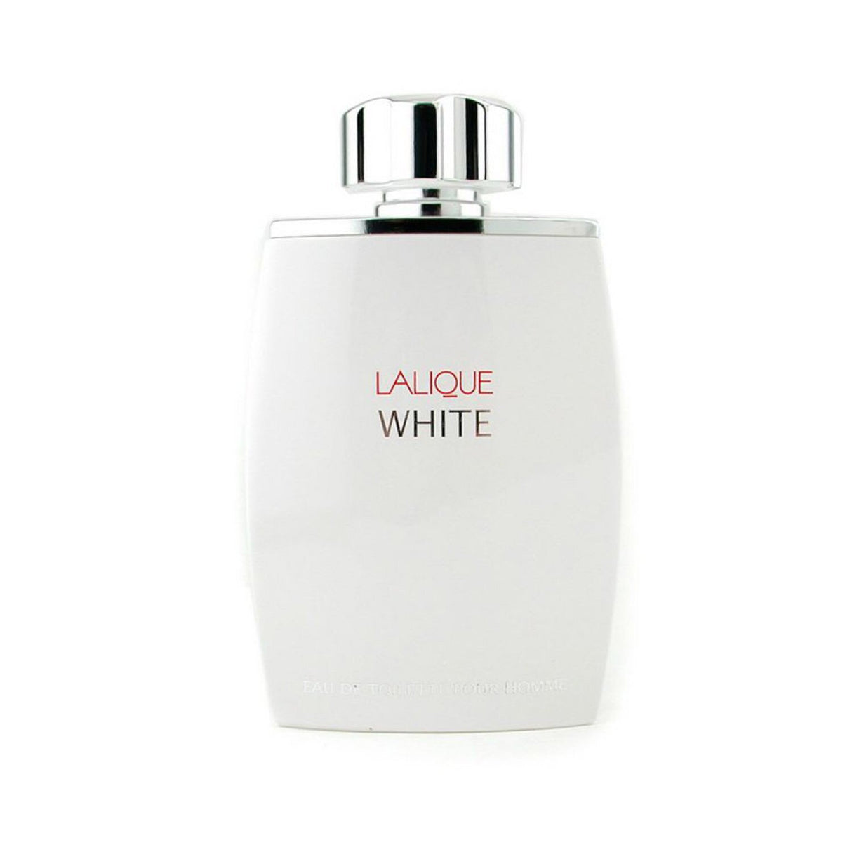 Lalique White Pour Homme Eau De Toilette 125ml, a modern citrus-scented fragrance for men with spicy musky notes.