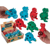Squeeze Glitter Gel Dinosaur Toy Display 12pc