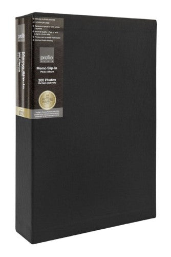Profile - Regal Black Slip-in Photo Album - 4x6in - 200 Photos