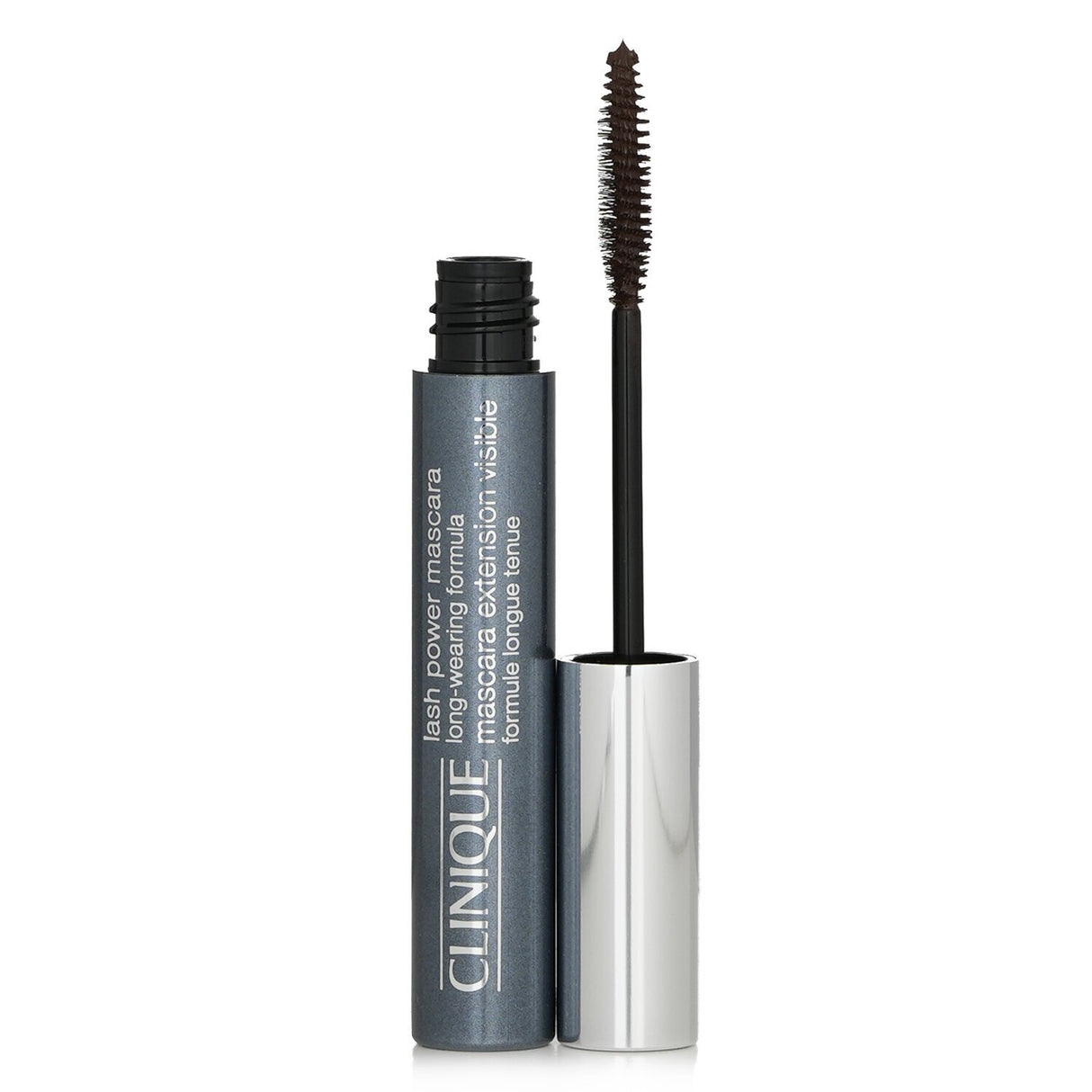 Clinique Lash Power Extension Mascara in Dark Chocolate enhances lashes with long-lasting volume, smudge-proof, easy to remove.