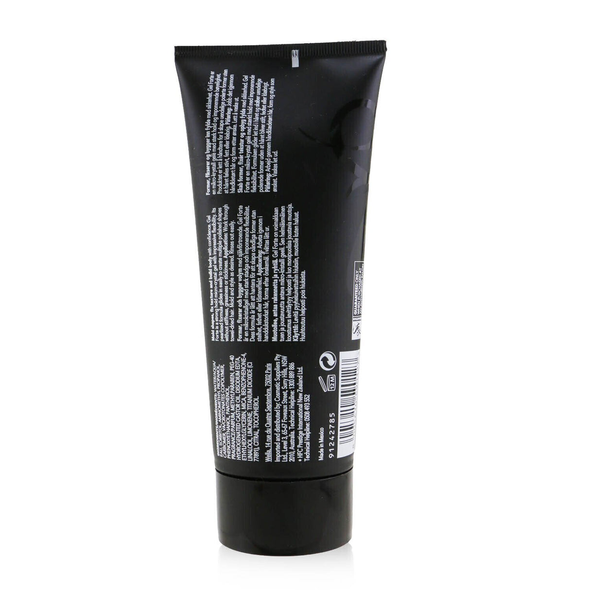 Sebastian Forte Strong Hold Gel in a 200ml bottle provides strong hold, shine, and a non-sticky feel for all hair types.