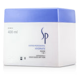 Wella SP Hydrate Mask in a 400ml jar, intensely moisturizes dry hair for softness, shine, and manageability.