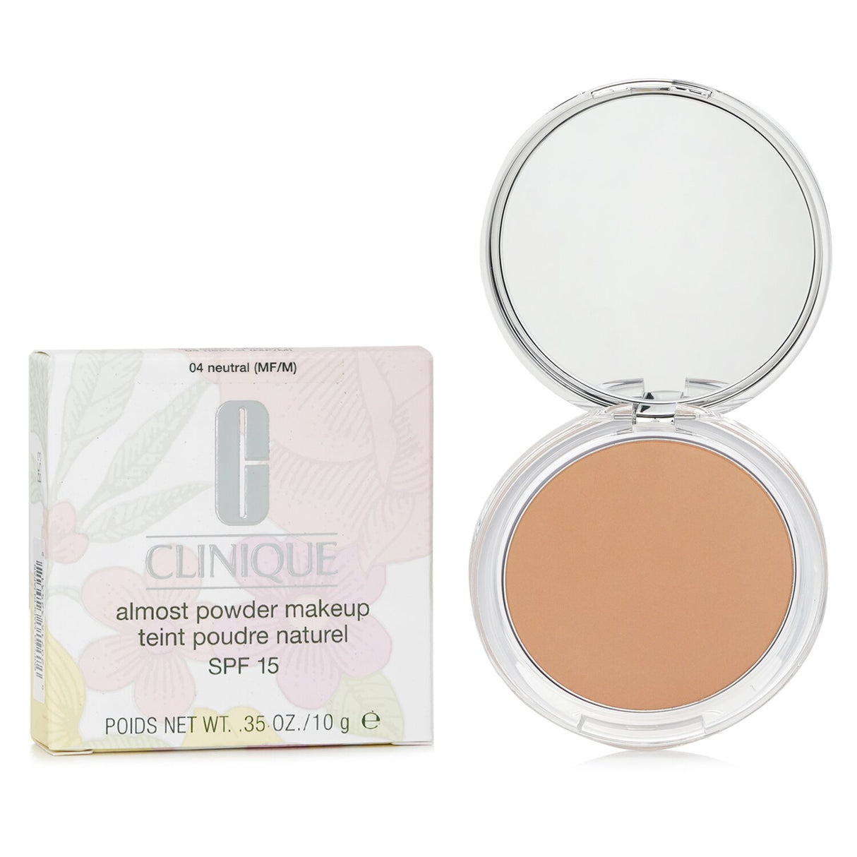 Oil-free powder foundation with SPF 15 for a natural, flawless look; suitable for all skin types and travel-friendly size.