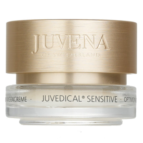 Juvena Prevent & Optimize Eye Cream for sensitive skin, 15ml, combats redness, fine lines, and dark circles with SkinNova SC Technology.
