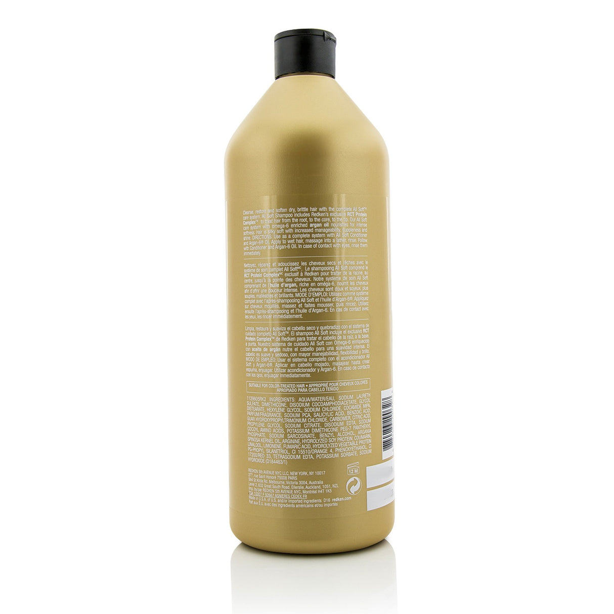 Redken - All Soft Shampoo (For Dry/ Brittle Hair)  - 1000ml/33.8oz