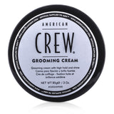 American Crew Men Grooming Cream 85g/3oz for sleek styles, moisture-repellent hold, and enhanced shine for all hair types.