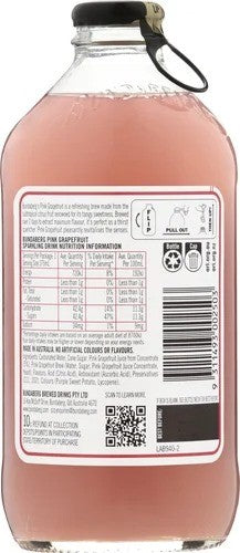 Bundaberg Pink Grapefruit Sparkling Drink 12 x 375ml