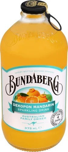 Bundaberg Dekopon Mandarin Soft Drinlk 12 x 375ml