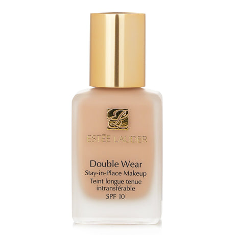 Estee Lauder Double Wear foundation in No. 16 Ecru, 30ml, offers medium coverage, SPF 10, and a semi-matte finish for all-day wear.