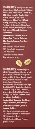 Nice & Natural Choc Squiggle Chewy Muesli Bars 6 x 30g