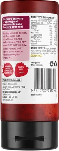 Strawberry Squeezy Fruit Preserve Barker’s 290g
