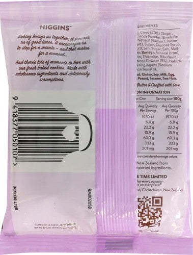 Higgins Choc Chew Cookie 9 x 100g