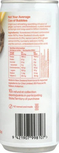 Chia Sisters Immunity Ginger & Turmeric Sparkling Drink 250ml