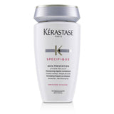 Kerastase Specifique shampoo for normal hair; combats thinning, balances scalp, prevents dandruff, promotes shiny, healthy hair.