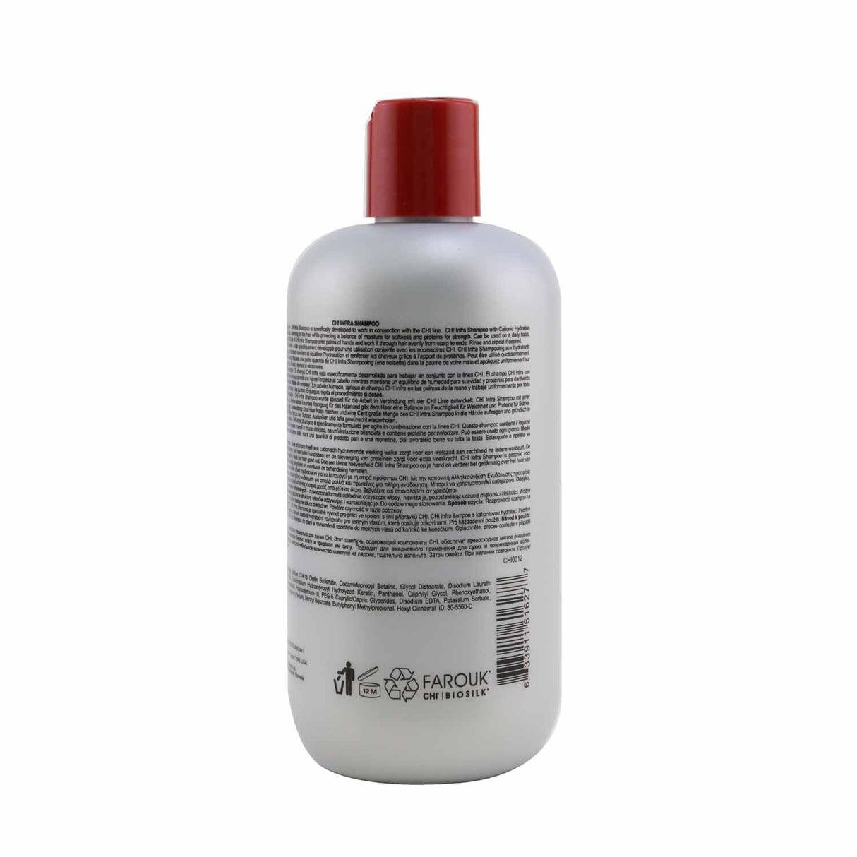 CHI Infra Moisture Therapy Shampoo 355ml/12oz - Creamy hydrating shampoo for all hair types, enhancing moisture and vitality.