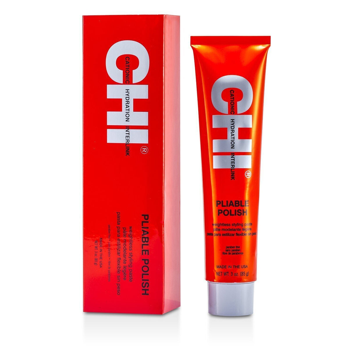 CHI Pliable Polish is a versatile weightless styling paste for defining, sculpting, and molding hair into any desired look.