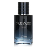 Christian Dior Sauvage Parfum Spray in a 60ml bottle, featuring bold notes of spicy Sichuan pepper and fresh bergamot.