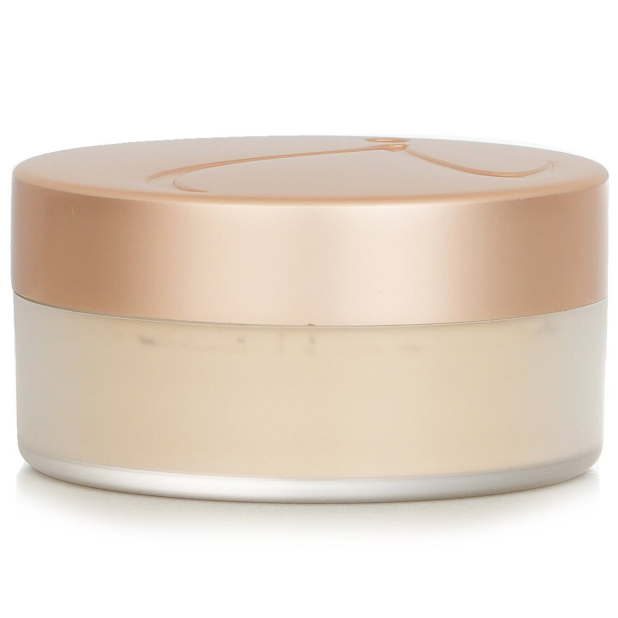 Loose mineral powder foundation in Bisque with SPF 20, offering sun protection and natural coverage for sensitive skin.