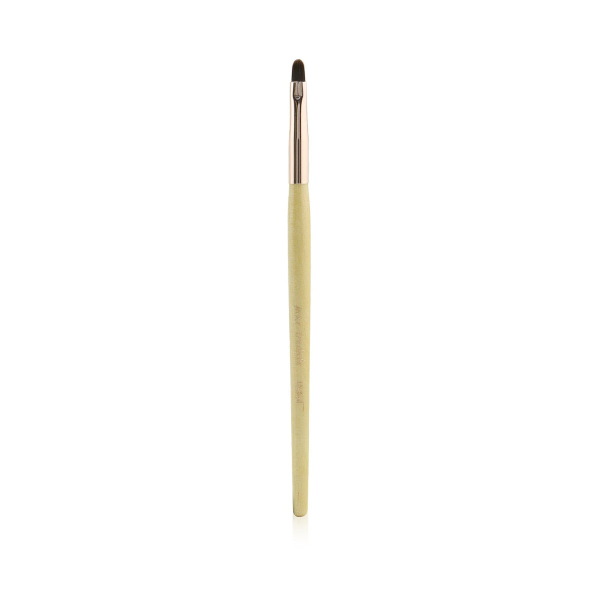 Precision makeup brush for detailed eye work, crafted with durable, cruelty-free Taklon nylon for flawless application.