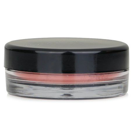 Lightweight mineral blush in Rouge, adds vibrant color for a healthy glow, suitable for cheeks, temples, eyes, and lips.