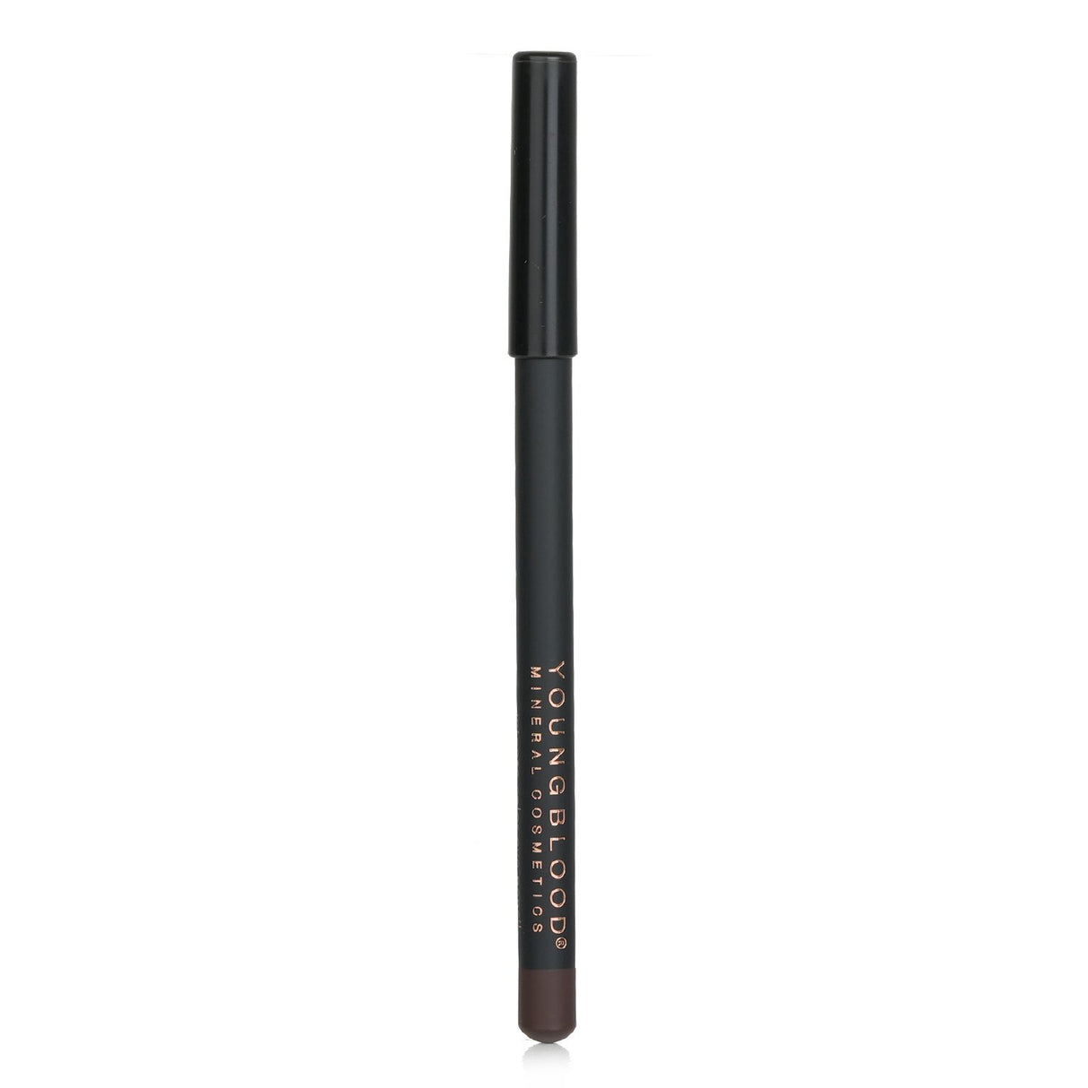 Youngblood Eye Liner Pencil in Chestnut, a warm brown shade, offers bold color and smooth application for versatile eye looks.