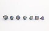 LPG Dice RPG Set Draco Bright Rainbow/Silver