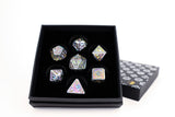 LPG Dice RPG Set Draco Bright Rainbow/Silver