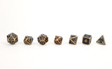 LPG Dice RPG Set Draco Dark Black/Gold