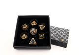 LPG Dice RPG Set Draco Dark Black/Gold