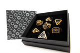LPG Dice RPG Set Draco Dark Black/Gold