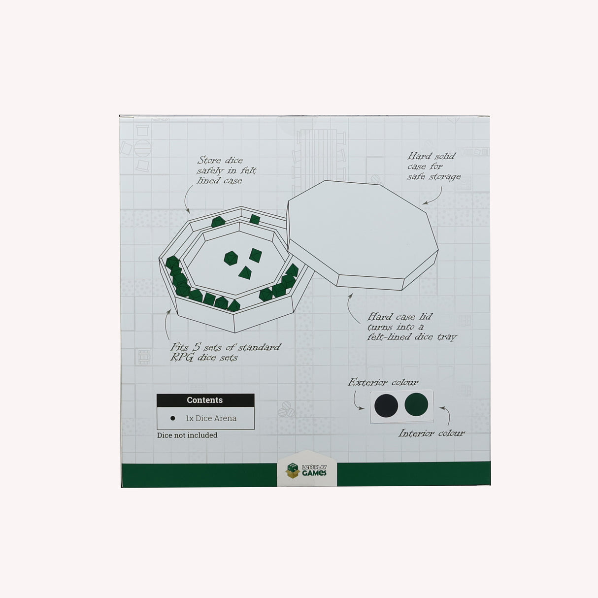 LPG Essentials Dice Arena Slate / Lich green