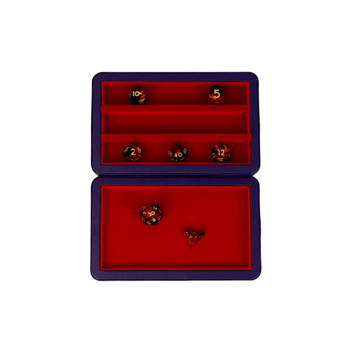 LPG Essentials Dice Case Deep Blue / Burnt Burgundy