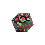 LPG Dice RPG Set Inscripted Hex Rainbow Black