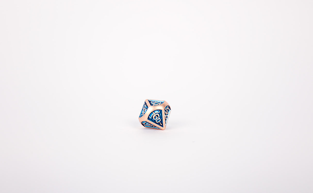 LPG Dice RPG Set Draco Dark Blue/Brass