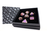 LPG Dice RPG Set Draco Bright Purple Brass - Gaming Accessory