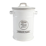 Tea Canister / Jar -  Pride of Place White - T&G