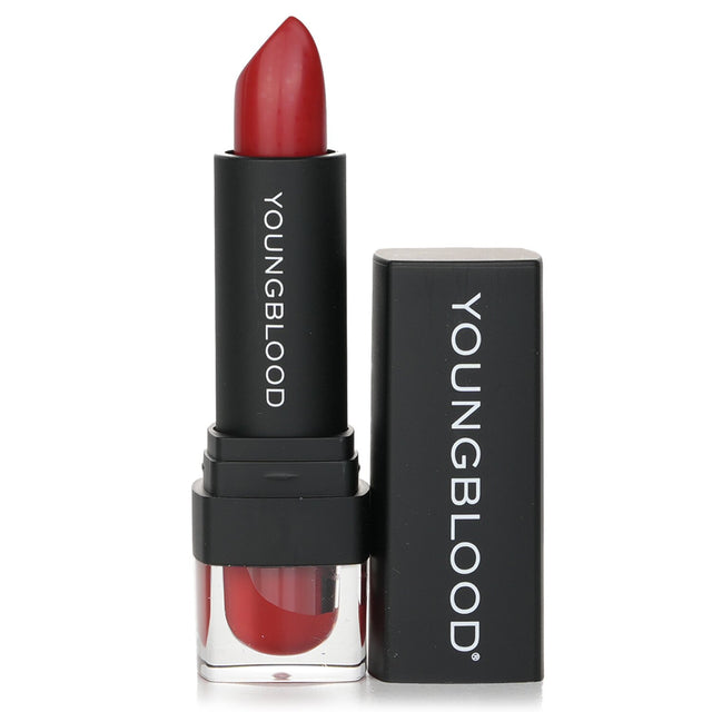 Youngblood Vixen Lipstick in rich color with a smooth, moisturizing formula for comfortable, long-lasting wear.