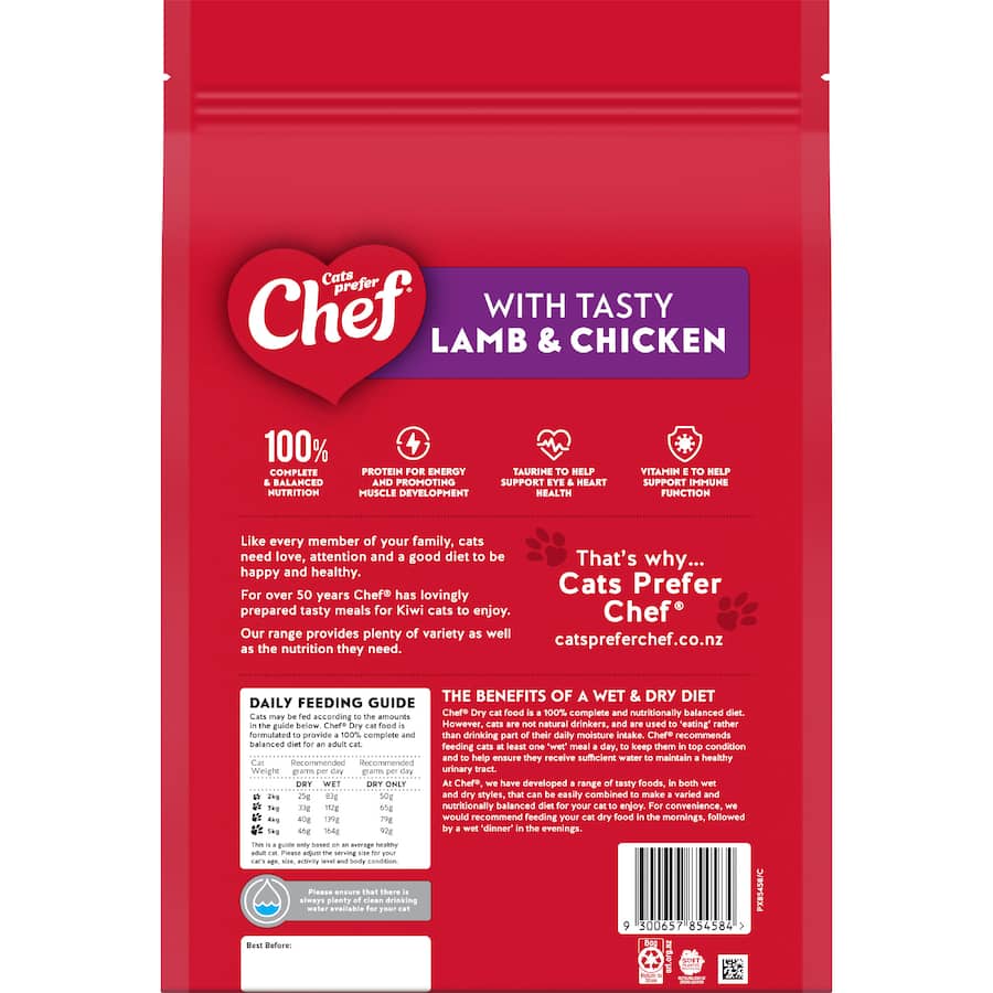 Chef Dry Cat Food Lamb & Chicken 2kg